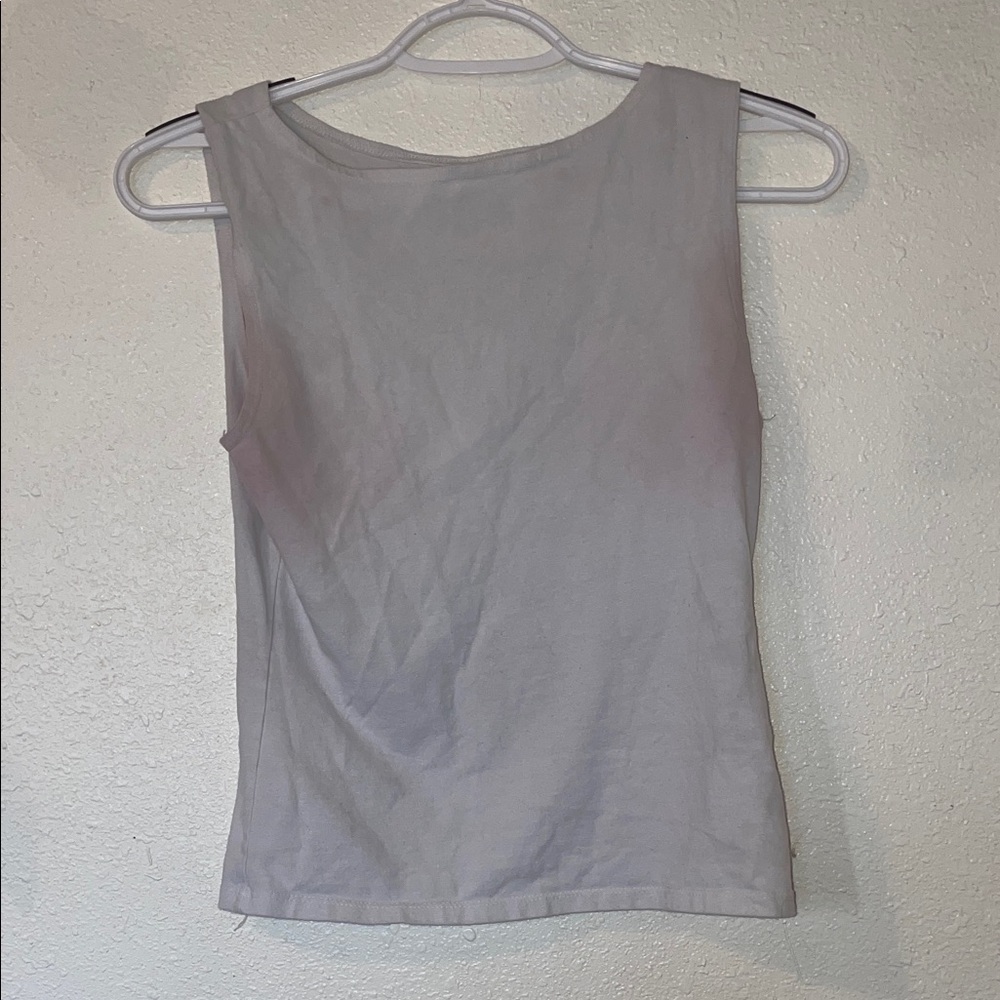 Brandy Melville Light Gray Sleeveless Top